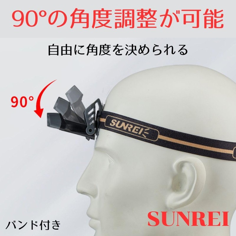 SUNREI H260Pro サンレイ キャップライト LEDヘッドライト 充電式 クリップ式 260ルーメン 釣り用ライト 帽子