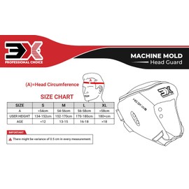 3X Sports Headguard for Boxing, Adjustable Head guard for Sparring, Muay Thai, Karate, Taekwondo Forehead, Cheeks & Ear Protection