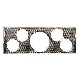 Dolphin Gauges 1941 1942 1943 1945 1946 (5) Gauge Chevy Truck Dash Panel Insert - Engine Turned Billet Aluminum