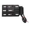 Aramox Motorcycle License Plate Frame,Aluminum Alloy Black Side-Mount License Plate