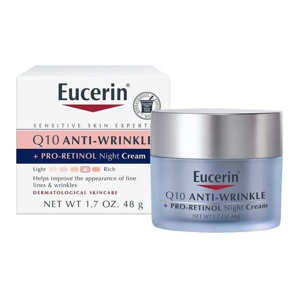 Eucerin Crema Facial Nocturna Antiarrugas Q10 Pro-retinol - Producto Original