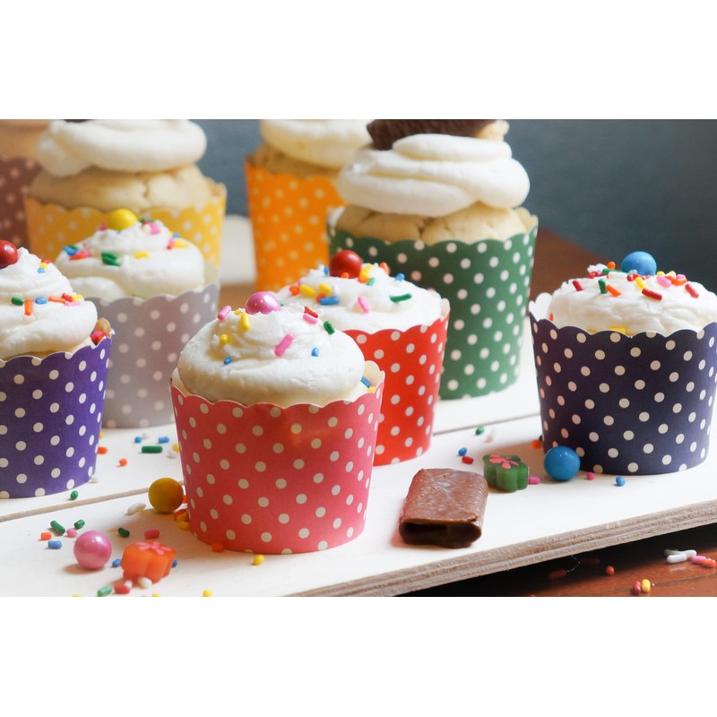 BAKE-IN-CUP 50-Pack Paper Baking Cups, Greaseproof Disposable Cupcake Muffin Liners
