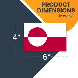 Magnet Me Up Greenland Inuit Flag Car Magnet Decal, 4x6 Inches, Heavy Duty Automotive Magnet for Car, Truck SUV