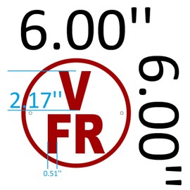 V-FR Floor Truss Circular Sign-New York Truss Construction Sign (White,Reflective Aluminum,Heavy Duty,6X6, Rust Free)