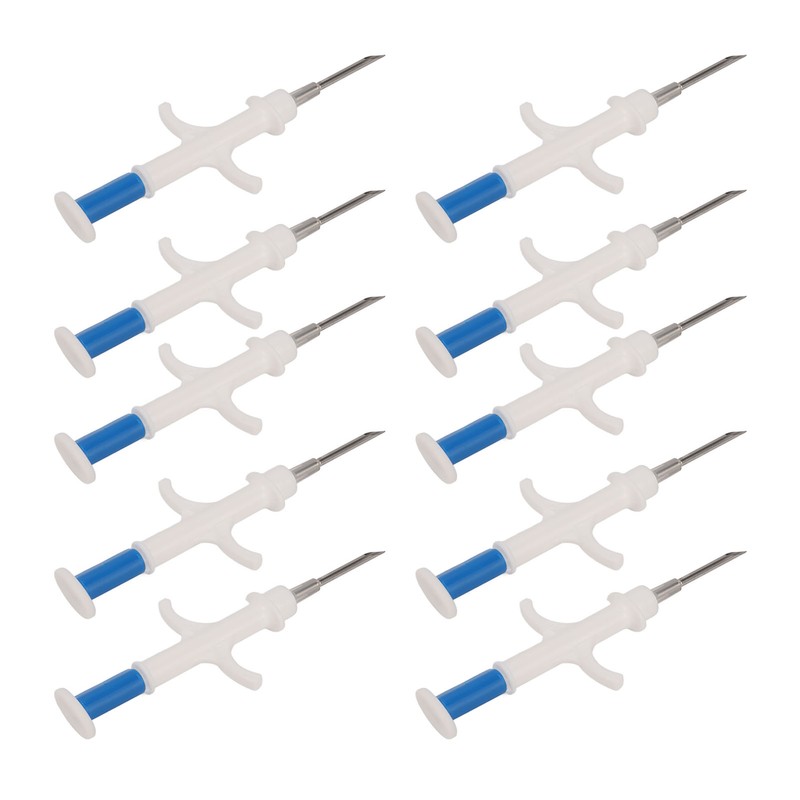 10 Packs Animal Microchip Pet RFID Identification Implant Kit ISO11784