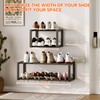 Homeiju Hanging Shoe Organizer,2 Pack Wall Mounted Shoe Rack Holds