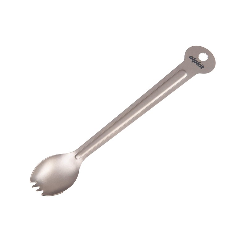 Alpkit Lhfoon Long Handled Titanium Forked Spoon