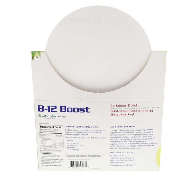 1st Step High Performance Fitness B-12 Boost, 12-2oz Bottles