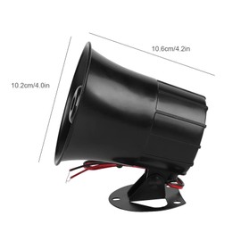 110 Volt Alarm Horn Siren 11×11×11 115Db Dc 12V Wire Horn Alarm Siren Speaker Burglar Alarm System for Outdoor Security