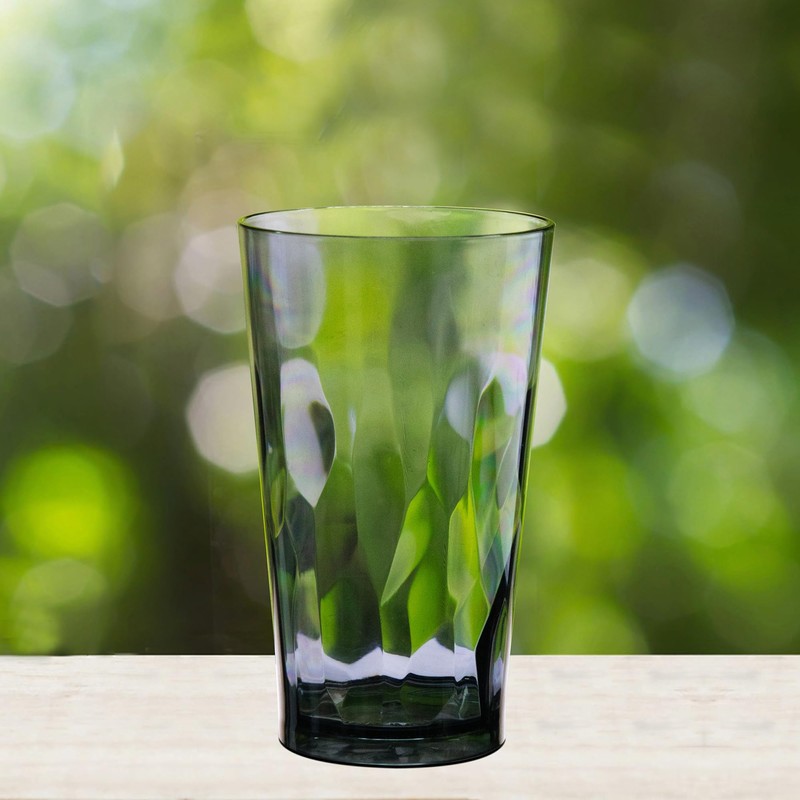 JGIRL Unbreakable Plastic Drinking Glasses, Set of 6, Shatterproof Drinking