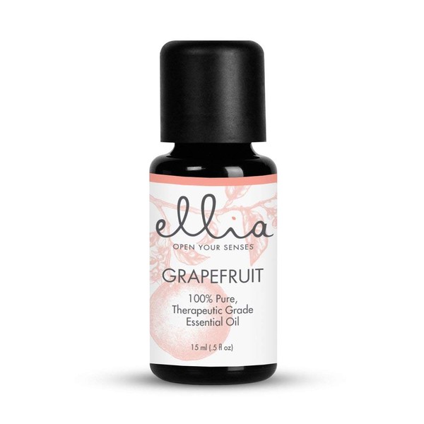 Ellia Aromatherapy Essential Oil 15ml, 100% Pure, Therapeutic Grade Grapefruit