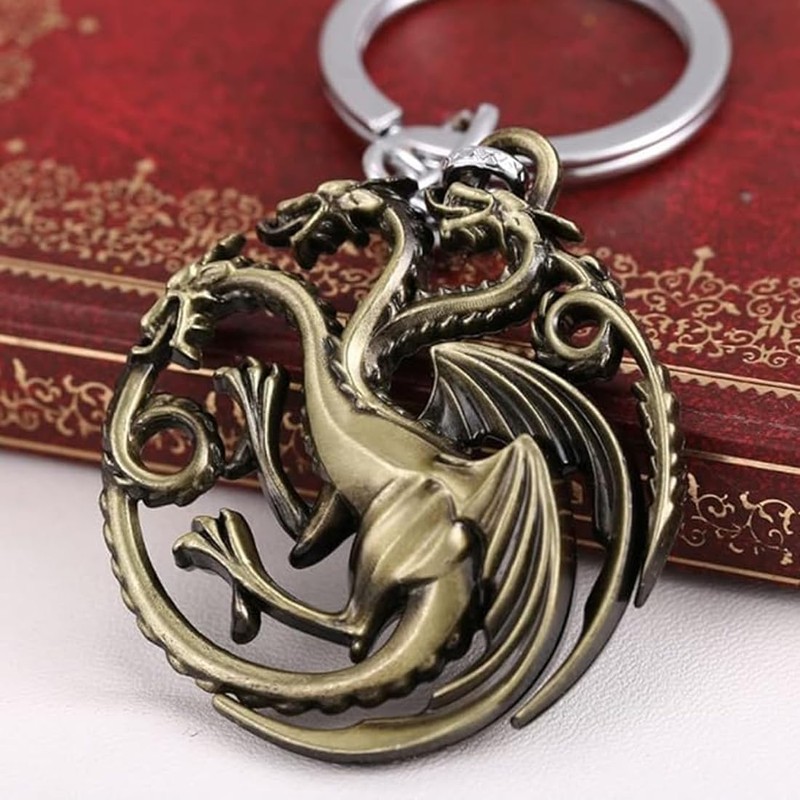 BEPSYOM 1 Pcs Dragon Keyring Universal Keyring Role Play, multicoloured