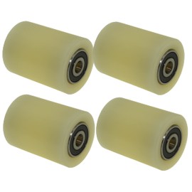 4 Pieces Nylon Rollers 30 mm diameter 40 mm wide 6 mm bearing Precisely Machined in the EU(30-40-6)