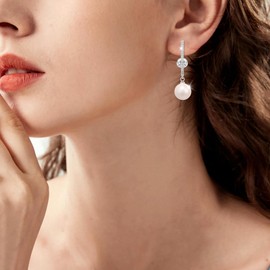 Richapex Women's Gold Lace Hollow Hoop Earrings with Gold Zircon, 45 mm*18 mm, Yellow Gold, Cubic Zirconia