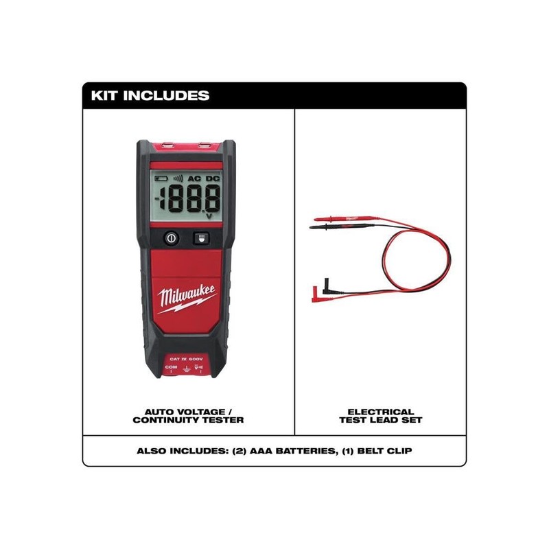 Milwaukee 2212-20 Auto Voltage/Continuity Tester