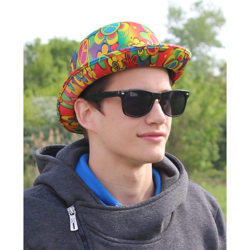 KarnevalsTeufel Hat Melon Hippie Hat Summer Hat Party Hat 70s