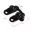 Begino 2Pack Antique Hook Hasp Latch Right Latch Hook Hasp
