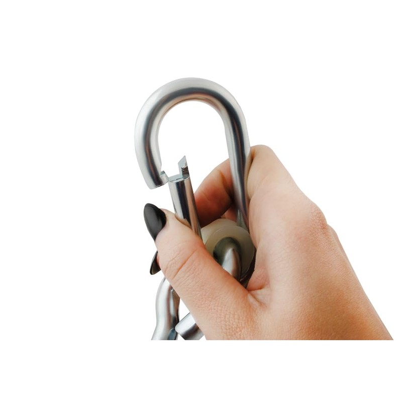 ISO TRADE Swing Hook with Carabiner Long Rotatable Maximum Load