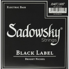 Black Label Base String Nickel String 4 String 045-105 SBN45 Black