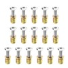 Rrina 16 Sets M6x25 Furniture Screw Nut Threaded Wood Inserts