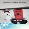 Car Glasses Holder Magnetic Universal Car Glasses Holder PU Leather