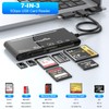 7-in-1 USB3.0 Multi Card Reader 2FT, USB 3.0 Memory Card