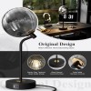 HYMELA 3-Way Dimmable Glass Globe Table Lamp for Living Room