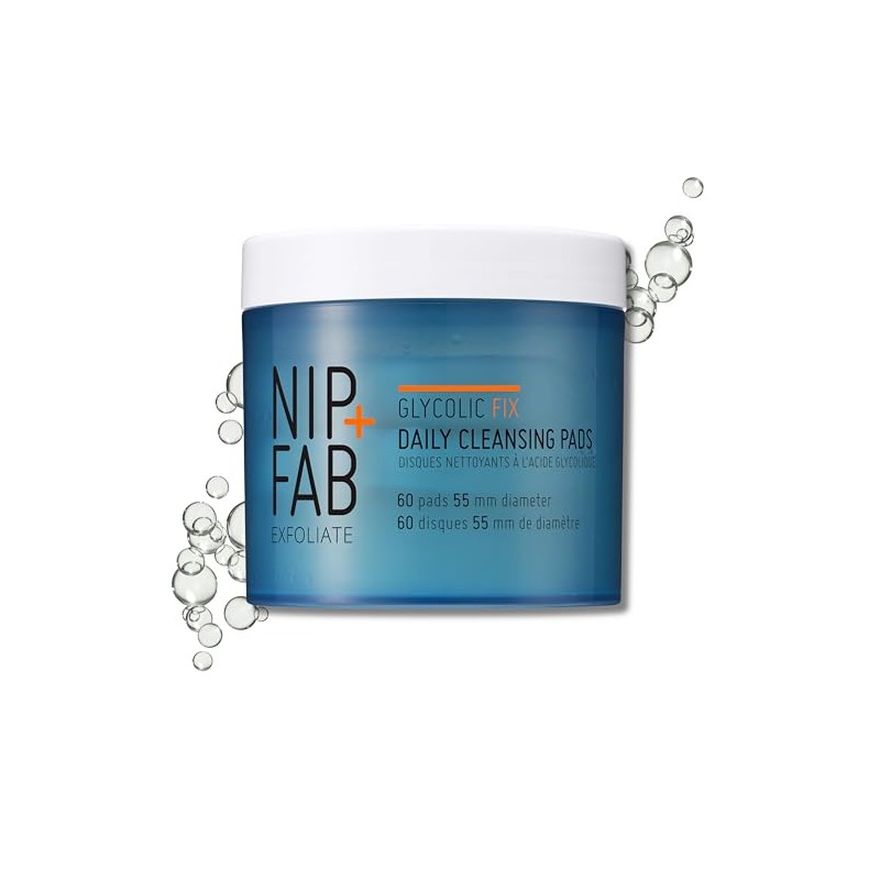 Nip + Fab Glycolic Fix Daily Cleansing Pads, 60 Pads