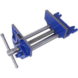 Rapid Action Cast Iron Woodworking Vise with Quick Release Lever, 7 Inch Jaw Width, Blue