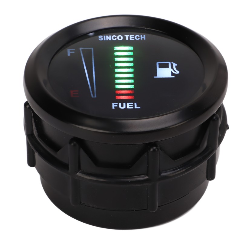 52mm Oil Fuel Level Gauge Meter Indicator LED Flashing Reminder