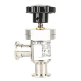 KF25 304 Stainless Steel High Vacuum Manual Right Angle Bellow Isolation Valve