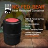 UDAP NO-FED-BEAR Bear Resistant Canister, Hiking Camping Backpacking Hunting Food