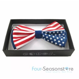 coool USA Flag America Flag Design Bow Tie Neck wear Unisex