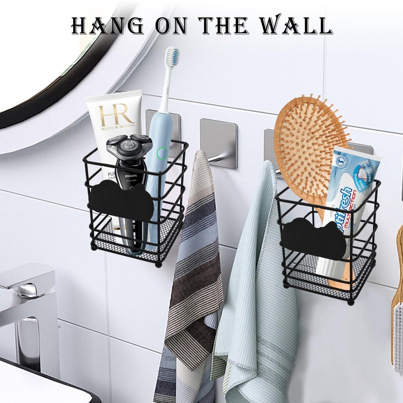 VKSG 2PCS Toothbrush Holders for Bathrooms, Stainless Steel Electric Toothbrush