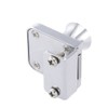 uxcell® Zinc Alloy Chrome Finish Display Hinged Square Glass Cabinet