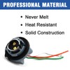 YSY 2PCS BAY15D 1157 2057 2357 7528 Metal Socket/Connector/Base w/Pigtail