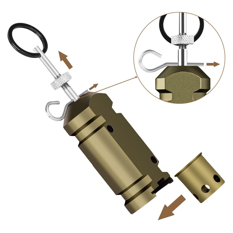 HAWKHONOR Perimeter Trip Alarm,12 Guage Camping Trip Wire Alarm Device,