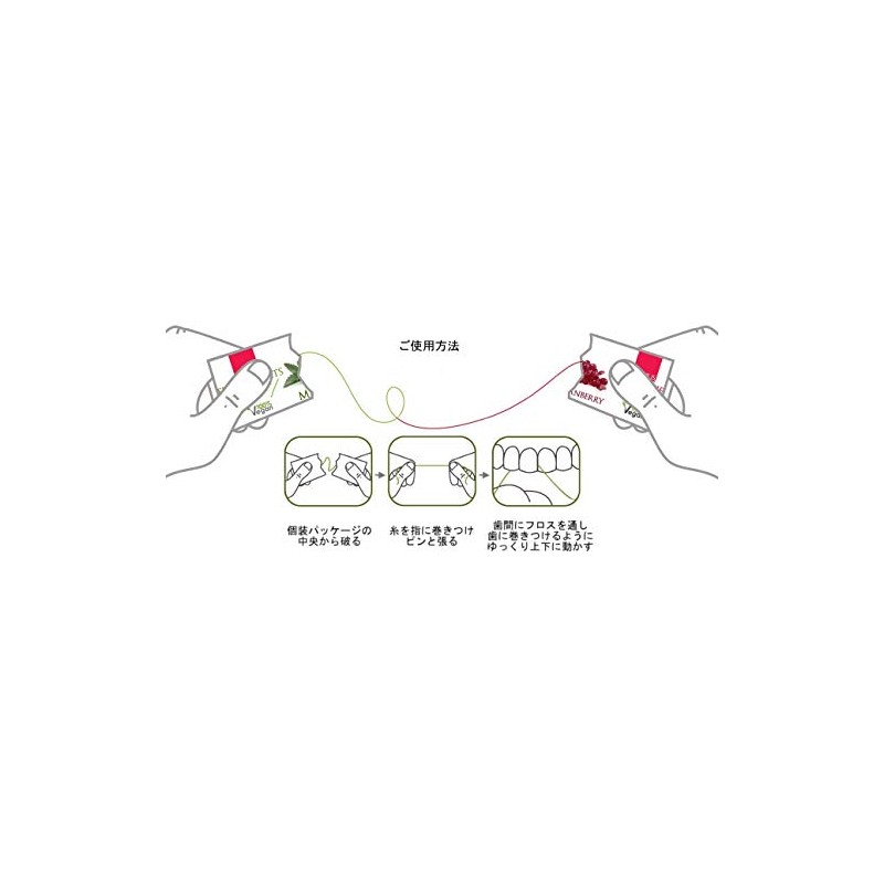 Radius Floss Sachet, Easy to Carry, Use Up, Gluten Free,