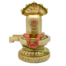 Hindu God Shiva Lingam Statue - India Home Temple Mandir Murti Lord Idol - Indian Dedicated Pooja Sculpture Religious Puja Decoration Item Diwali Gifts