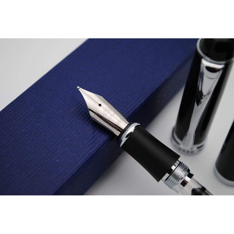 JINHAO, penna stilografica X750 (nero chiaro, penna M)
