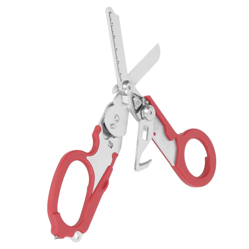 Folding Scissors Stainless Steel Clear Scale Wind Breaker Cutter Wrench
