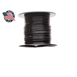 M22759/16-18 Mil-Spec Tefzel Hi-Temp Stranded Wire 18AWG Gauge (100FT, Black)