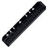 T&F A5 Black Ruler/Page Marker - 22cm x 4.5cm Plastic