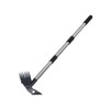 Multi-Use Garden Hoe Rake for Soil Loosening – Carbon Steel