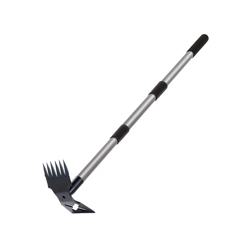 Multi-Use Garden Hoe Rake for Soil Loosening – Carbon Steel