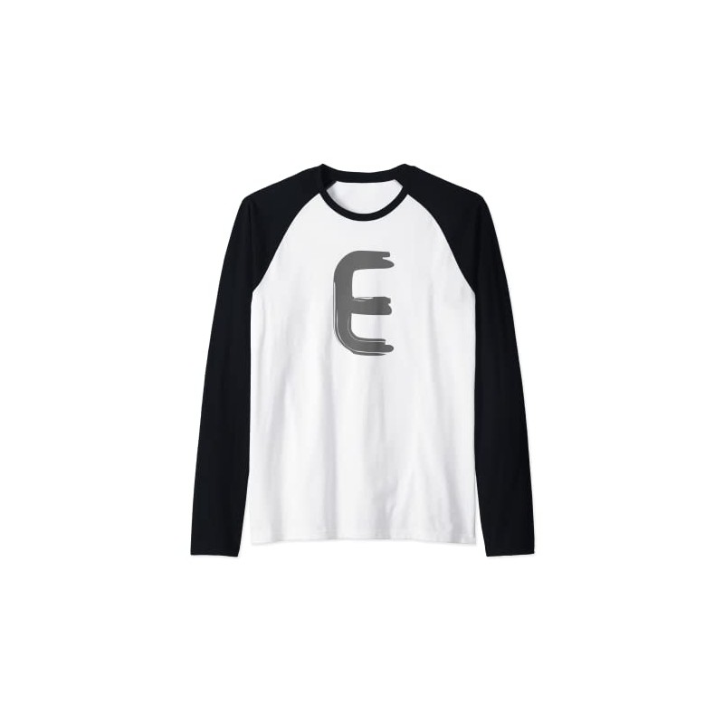 Creative Bold Dark Grey Letter E - Alphabet - Marker