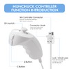 2 Pack Nunchuck Controller for Wii, FISUPER Replacement Remote Video