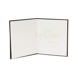 Happy Birthday Husband Birthday Card - Sentimental Birthday Card for Him - Gold Detail Design