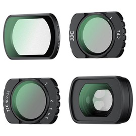 JJC OSMO Pocket3 ND Magnetic Filter Kit Set, CPL / NDV2-32 / Black Mist 1/4 / 0.72x Wide-Angle Lens for DJI OSMO Pocket 3 Creator Combo Accessories,HD Optical Glass/Gimbal Compatible Lens for Travel