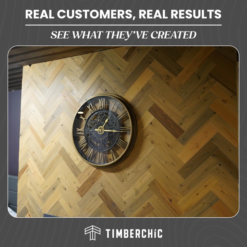 Timberchic DIY Reclaimed Wooden Wall Planks - Simple Peel and